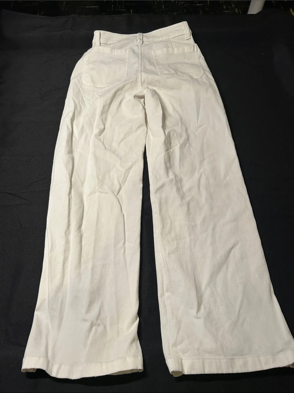 bp Wide Leg Flare Jeans in Off-White